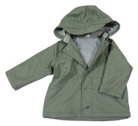 Khaki nepromokavá podzimní bunda s kapucí H&M