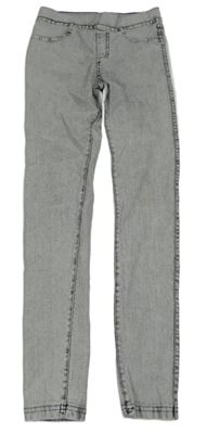 Světlešedé plísňové džegíny H&M