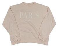 Světlepudrová mikina s nápisy H&M