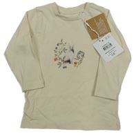 Nové - smetanové triko se zajíčkem name it.