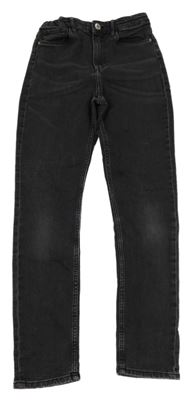 Tmavošedé skinny fit teplákové rifle H&M