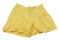 Žluté lněné kraťasy KOTON KIDS