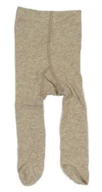 Béžové melírované punčocháče H&M