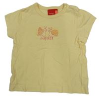 Světležluté tričko se šnečky a logem ESPRIT