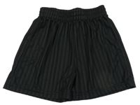 Černé pruhované sportovní kraťasy Nutmeg
