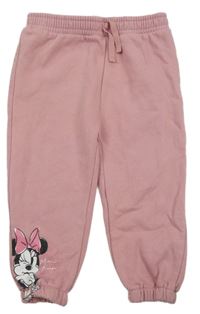 Starorůžové tepláky s Minnie PRIMARK