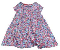 Barevné květované bavlněné šaty Mothercare