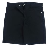 Černé plátěné kraťasy H&M