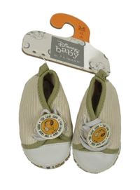 Nové - Béžovo-bílo-zelené capáčky se Simbou Primark vel. 17