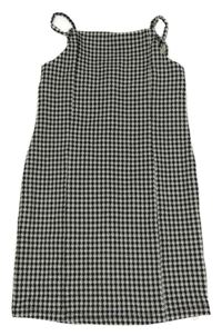 Šedo-černé kostkované šaty Primark