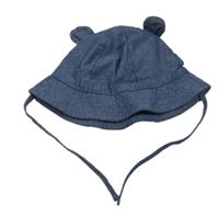 Tmavomodrý melírovaný klobouk s oušky H&M