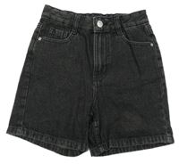 Černé riflové high waist kraťasy George