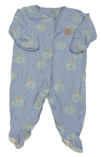 Modrý žebrovaný overal s jablky Next