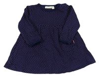 Tmavomodré puntíkaté šaty Jojo Maman Bebé