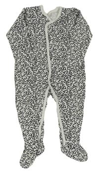 Bílo-černý leopardí overal George