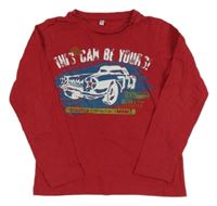 Rubínové triko s autem C&A