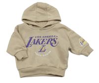 Béžová mikina s nápisem a kapucí - Lakers Primark