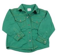 Zelená plátěná bunda 