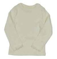 Smetanové žebrované triko F&F