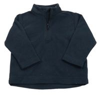 Tmavomodrá fleecová mikina Quechua