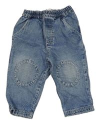 Světlemodré melírované džegíny