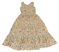 Barevné květované lehké šaty Next