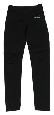 Černé sportovní legíny s nápisem H&M