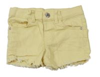 Žluté riflové kraťasy Denim Co.