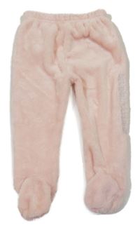 Světlerůžové chlupaté polodupky DKNY