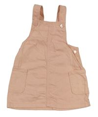 Světlerůžové riflové laclové šaty Primark