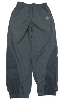 Antracitové šusťákové kalhoty