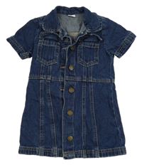 Tmavomodré riflové šaty Next