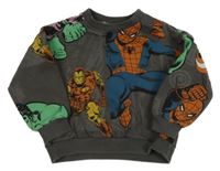 Antracitová mikina se superhrdiny Zara