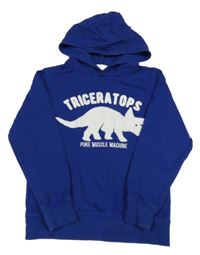 Tmavomodrá mikina s dinem a kapucí H&M