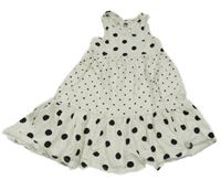 Bílo-černé puntíkaté šaty F&F