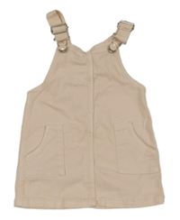 Světlerůžové riflové laclové šaty Primark
