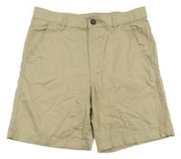 Béžové plátěné chino kraťasy H&M