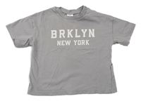 Šedé tričko s nápisem H&M