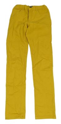 Hořčicové slim fit rifle Kiabi 