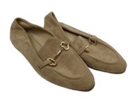 Nové - Dámské béžové semišové mokasíny Primark vel. 38