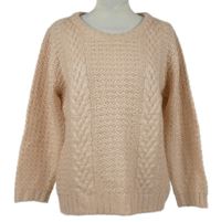 Dámský pudrový vzorovaný svetr M&Co