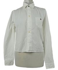 Dámská bílá crop halenka Blue de Genes 