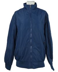 Pánská tmavomodrá šusťáková jarní bunda 