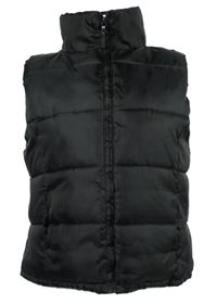 Dámská černá šusťáková zateplená vesta Identic 