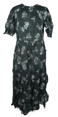 Dámské tmavošedé květované midi šaty Joe Browns 