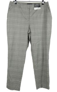 Nové - Dámské šedé kostkované kotníkové kalhoty Dorothy Perkins 