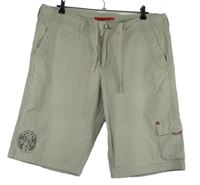 Pánské béžové plátěné kraťasy s kapsou Fire+Ice 