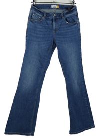 Dámské modré bootcut rifle Next 