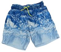 Modro-bílé plážové kraťasy Primark