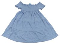 Světlemodré žabičkové šaty Primark